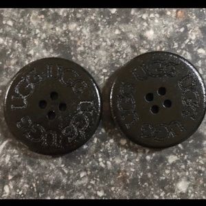 Black UGG Replacement Boot Buttons